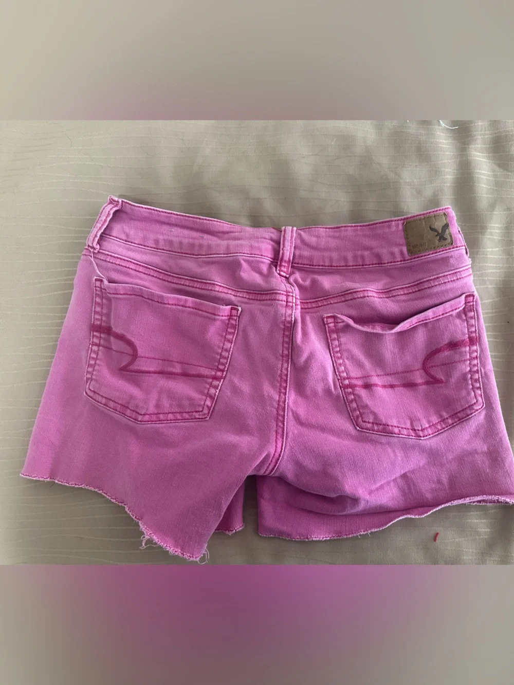 American Eagle Outfitters Pink Denim Cutoff Shorts